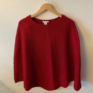 Deane & White Knit Poncho Red Size L/XL